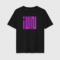 Женская футболка оверсайз Logo I-dle