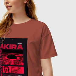 Футболка оверсайз женская Akira poster, цвет: кирпичный — фото 2