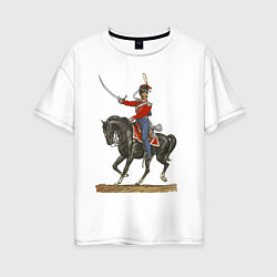 Женская футболка оверсайз Обер-офицер лейб-гвардии казачьего полка