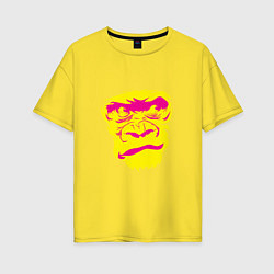 Женская футболка оверсайз Gorilla face