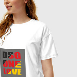 Футболка оверсайз женская Коробка DSG, цвет: белый — фото 2
