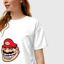 Футболка оверсайз женская Mario player 1, цвет: белый — фото 2