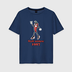 Женская футболка оверсайз Hot since 1997