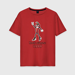 Женская футболка оверсайз Hot since 1999