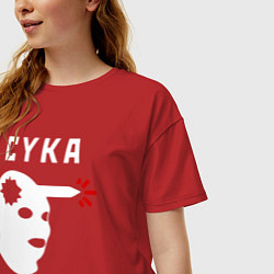 Футболка оверсайз женская CS хэдшот, цвет: красный — фото 2