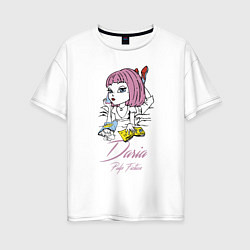 Женская футболка оверсайз Daria - pulp fiction