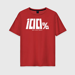 Женская футболка оверсайз Dope street market 100%