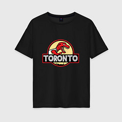Женская футболка оверсайз Toronto dinosaur