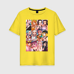 Женская футболка оверсайз Лучшие девочки One Piece