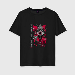 Женская футболка оверсайз Depeche mode electronic rock