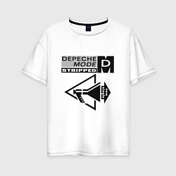 Женская футболка оверсайз Depeche mode new wave
