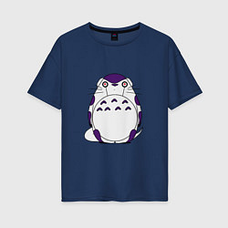 Футболка оверсайз женская Totoro Frieza, цвет: тёмно-синий