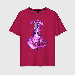 Женская футболка оверсайз Dota 2 Курьер Faceless Rex