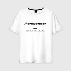 Женская футболка оверсайз Pensioneer Push Button