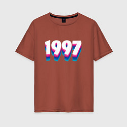 Женская футболка оверсайз Made in 1997 vintage art