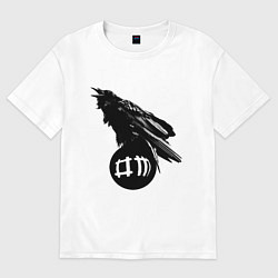 Футболка оверсайз женская DM Raven, цвет: белый