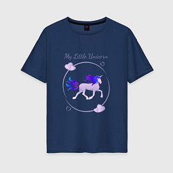 Женская футболка оверсайз My little unicorn