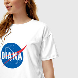 Футболка оверсайз женская Диана в стиле NASA, цвет: белый — фото 2