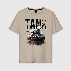 Женская футболка оверсайз Tankist