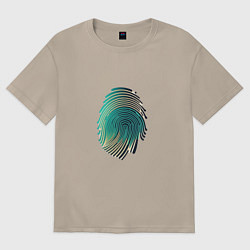 Футболка оверсайз женская Текстура кожи, цвет: миндальный