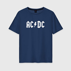 Женская футболка оверсайз ACDC Thunderstruck