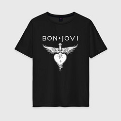 Футболка оверсайз женская Bon Jovi Its My Life, цвет: черный