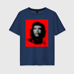Женская футболка оверсайз Че Гевара расплывчатая иллюзия