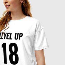 Футболка оверсайз женская Level up 18 лет, цвет: белый — фото 2