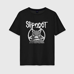 Женская футболка оверсайз Slipnot
