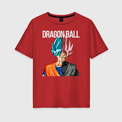 Женская футболка оверсайз Dragon ball Гоку