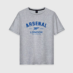 Женская футболка оверсайз Arsenal london the gunners