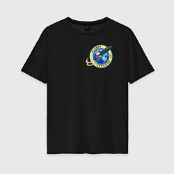 Женская футболка оверсайз Межпланетный экспресс Футурама