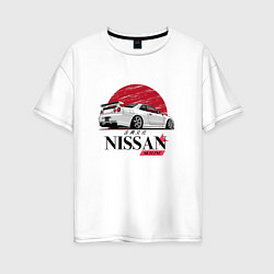 Женская футболка оверсайз Nissan Skyline japan
