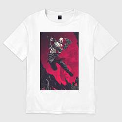Футболка оверсайз женская Игра god of war, цвет: белый