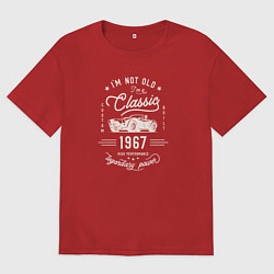 Футболка оверсайз женская Я классический 1967, цвет: красный