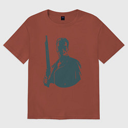 Женская футболка оверсайз Арнольд - Терминатор