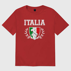 Женская футболка оверсайз Italy map