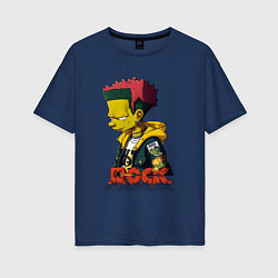 Женская футболка оверсайз Rock Simpson