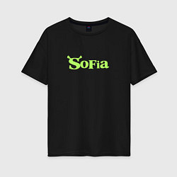 Женская футболка оверсайз Софья в стиле Шрека