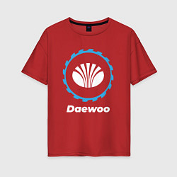 Женская футболка оверсайз Daewoo в стиле Top Gear