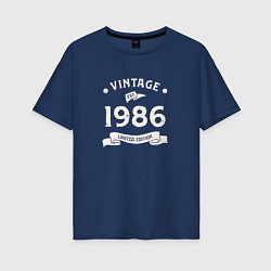 Женская футболка оверсайз Винтаж 1986 ограниченный выпуск
