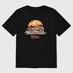 Футболка оверсайз женская Back to the future, цвет: черный