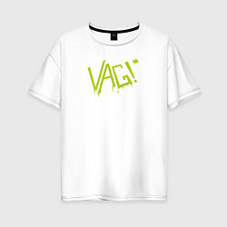 Женская футболка оверсайз VAG Tag