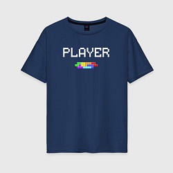 Женская футболка оверсайз Tetris player