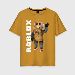 Женская футболка оверсайз Робот из Роблокс
