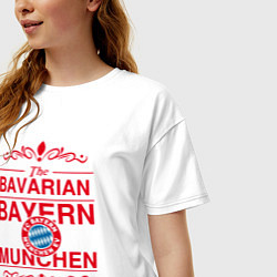 Футболка оверсайз женская Bavarian Bayern, цвет: белый — фото 2