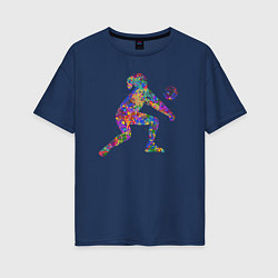 Женская футболка оверсайз Color volleyball