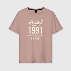 Женская футболка оверсайз 1991 ограниченный выпуск