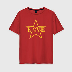 Женская футболка оверсайз Love СССР