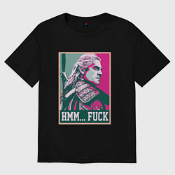 Женская футболка оверсайз Ведьмак поп арт 2023